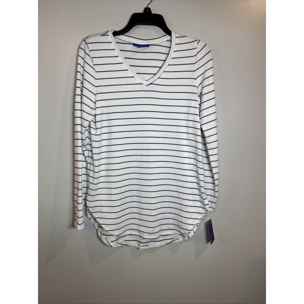 Apt 9 Essential Tunic Super Soft Black & White Stripes Women's XS Super Soft NWT